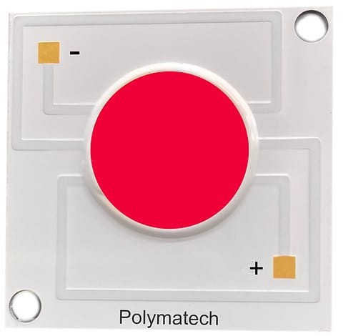 Indicative Polymatech Red + IR chip-on-board LED