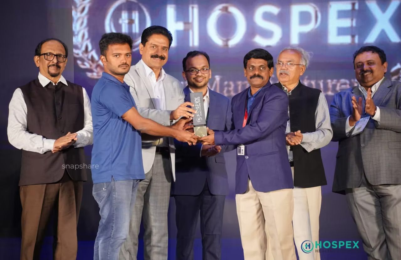 Polymatech team receiving an industry recognition